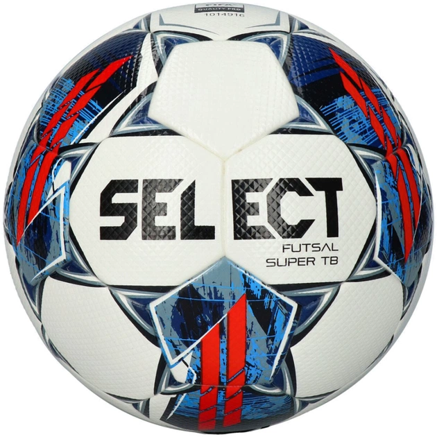 М'яч футзальний Select Super TB v22 біло-червоний Уні 4 (5703543298471) - зображення 1
