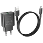 Зарядний пристрій BOROFONE BA72A charger set (Type-C) Black (BA72ACB) - зменшене зображення 1