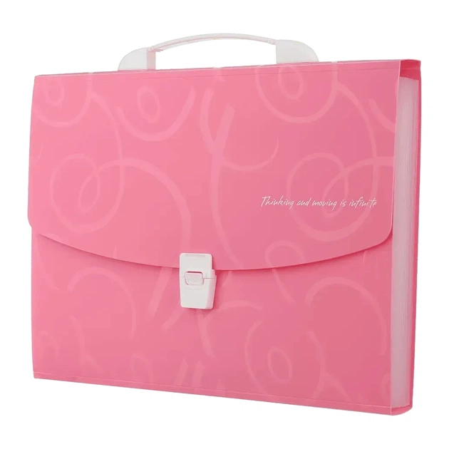 Папка - портфель Buromax A4/35мм, BAROCCO, pink (BM.3719-10) - picture 1