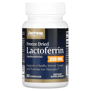 Пробіотики Jarrow Formulas Лактоферин сублімований, 250 мг, Lactoferrin, Freeze Dried, 30 ка (JRW-21078) зображення 1