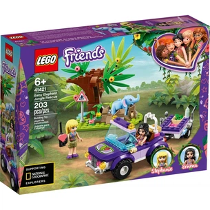 Конструктор LEGO Friends Джунглі: порятунок слоненяти 203 деталі (41421) зображення 1