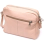 Сумка Grande Pelle Крос-боді з натуральної шкіри Пудрова (11694) - зменшене зображення 2