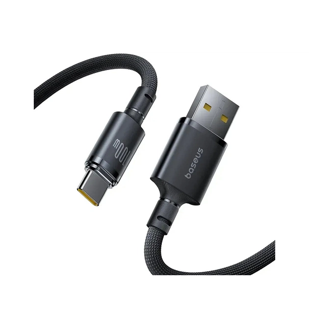 Дата кабель USB 2.0 AM to USB-C 1.0m 100W/7.5W black Baseus (E0426W01) - изображение 1