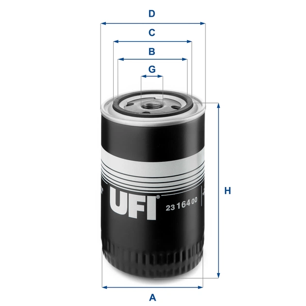 Фільтр масляний UFI 23.164.00 - зображення 1