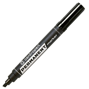 Маркер Centropen Permanent 8576 1-4,6 мм, chisel tip, black (8576/01) зображення 1