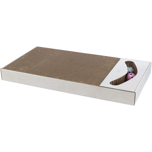 Дряпка (кігтеточка) для котів Trixie XXL картон 70×6×38 см (бежева) (4011905480329) - изображение 1