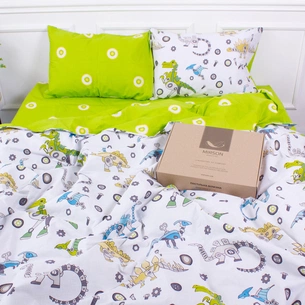 Постільна білизна MirSon Ranforce Elite 17-0576 Dinosaur robot полуторний (2200005543344) зображення 1