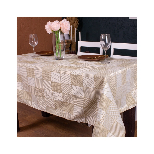 Скатертина MirSon Жакард №301 Jacquard Olive 140x180 см (2200006739142) - зображення 1