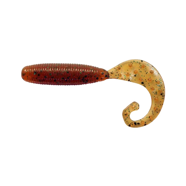 Силикон рыболовный Reins Fat G-Tail Grub 3" 568 Fire Sugar (12 шт/уп.) (1552.02.96) - изображение 1