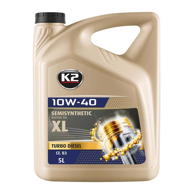 Моторна олива K2 Semisynthetic XL TD SL/CF B3 10W-40 5 л (O2055E) - зображення 1
