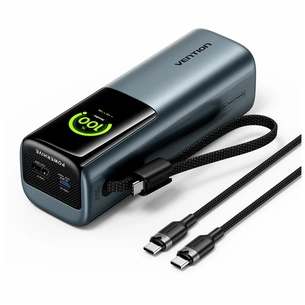 Батарея універсальна Vention 20000 mAh 165W Gray TFT Display Type (FKFH0) зображення 1
