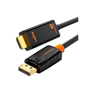 Кабель мультимедійний DisplayPort M to HDMI M 1.8m V1.2 4K60Hz Cabletime (CA915316) изображение 1