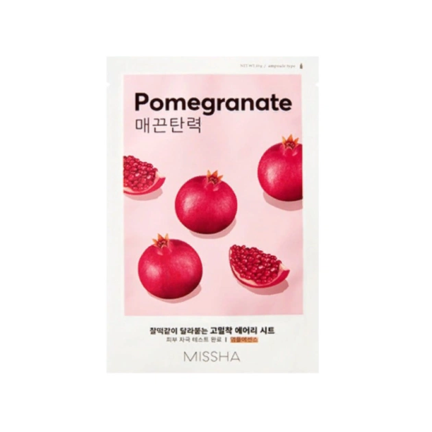 Маска для обличчя Missha Airy Fit Pomegranate Sheet Mask З екстрактом граната 19 г (8809581454828) - изображение 1
