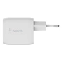 Зарядний пристрій Belkin 45W 2хUSB-С GAN PD PPS white (WCH011VFWH) - зменшене зображення 5