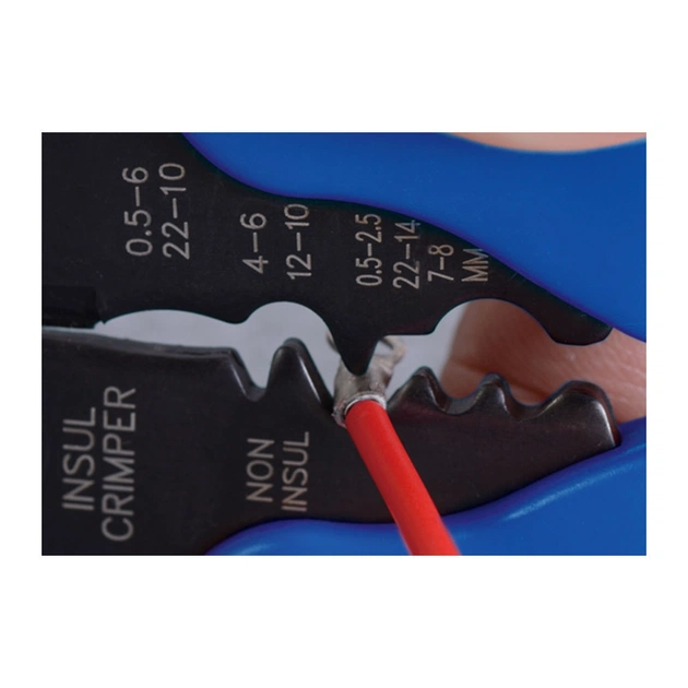 Знімач ізоляції KING TONY для зачистки, різки та обжима (6762-08) - picture 3