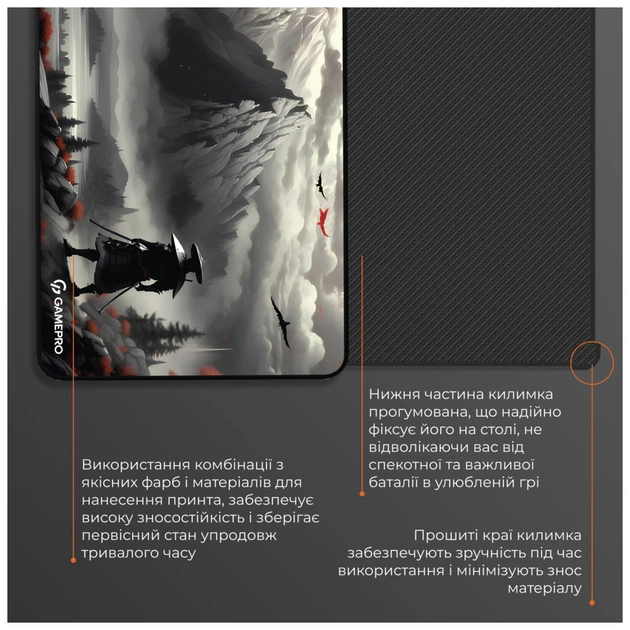 Килимок для мишки GamePro MP145RS Gray (MP145RS) - picture 6