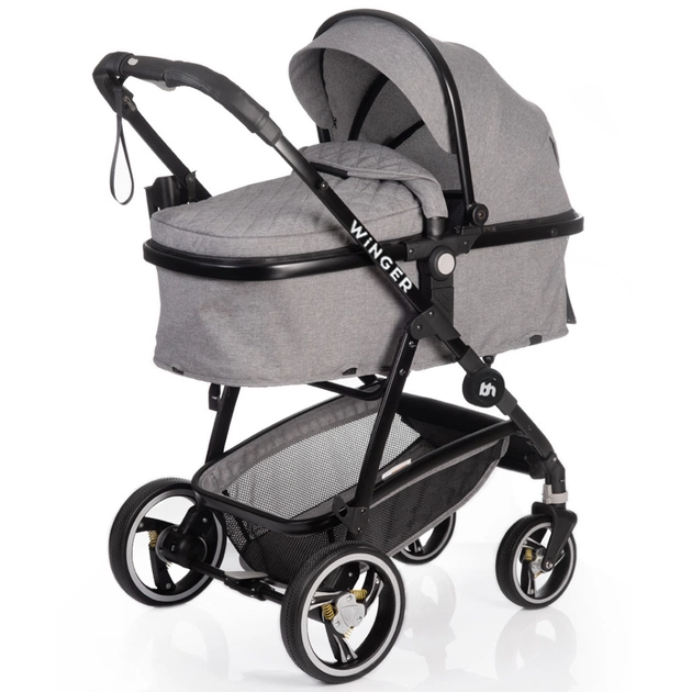 Коляска BabyHit Winger Light Grey трансформер (73556) - зображення 8
