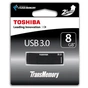 USB флеш накопичувач Toshiba 8GB DAICHI Black USB 3.0 (THNV08DAIBLK(6) - зменшене зображення 2