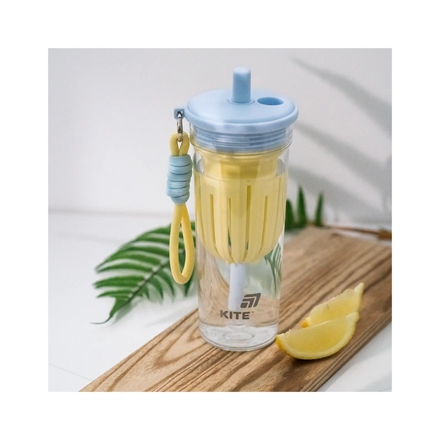 Пляшка для води Kite 650 мл, жовто-блакитний (K25-1219-3) - picture 10