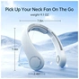 Вентилятор Jisulife Neck Fan Life4 grey - зменшене зображення 5