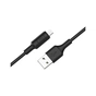 Дата кабель USB 2.0 AM to Micro 5P 1.0m 2A PVC X25 black HOCO (6957531080121) - зменшене зображення 3