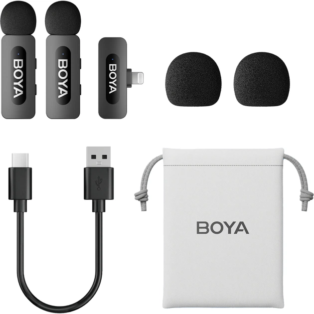 Мікрофон Boya BY-V2 Lightning Black (BY-V2) - зображення 2