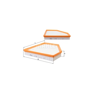 Повітряний фільтр для автомобіля Mahle LX3320 зображення 1