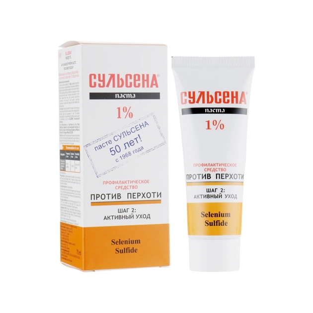 Паста для догляду за волоссям Сульсена профілактична проти лупи 1% 75 мл (4823052201074) - picture 1