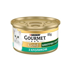 Паштет для котів Purina Gourmet Gold. З кроликом. Шматочки в паштеті 85 г (7613033706271) зображення 1