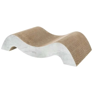 Дряпка (кігтеточка) для котів Trixie Хвиля XXL картон 64×14×37 см (сіра) (4011905480312) зображення 1