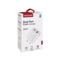 Зарядний пристрій Promate biplug-2.white - зменшене зображення 2