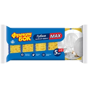 Губки кухонні Фрекен БОК MAX 6 шт. (4823071621556) зображення 1