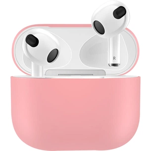Чохол для навушників BeCover Silicon для Apple AirPods (3nd Gen) Grapefruit-Pink (707231) изображение 1
