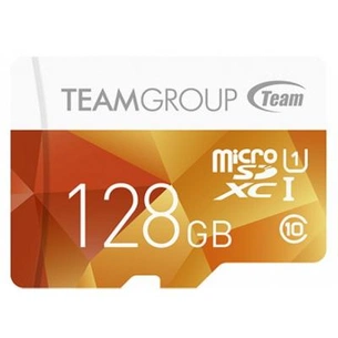 Карта пам'яті Team 128GB microSDXC Class 10 UHS-I (TCUSDX128GUHS02) зображення 1