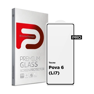 Скло захисне Armorstandart Pro Tecno Pova 6 (LI7) Black (ARM78228) зображення 1