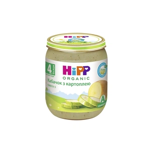 Дитяче пюре HiPP Organic Кабачок з картоплею, 125 г (9062300131182) изображение 1