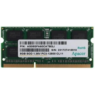 Модуль пам'яті для ноутбука SoDIMM DDR3 8GB 1600 MHz Apacer (DV.08G2K.KAM) зображення 1