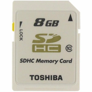 Карта пам'яті Toshiba 8Gb SDHC class 10 (SD-T08GJ(BL4) зображення 1