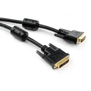 Кабель мультимедійний DVI to DVI 24+1pin 1.8 m Vinga (VCPDCDVIMM1.8BK) зображення 1
