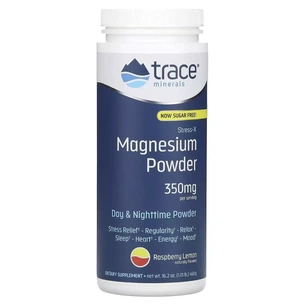 Мінерали Trace Minerals Магній, смак малина-лимон, 350 мг, Stress-X, Magnesium Powder, 460 гр (TMR-00350) зображення 1