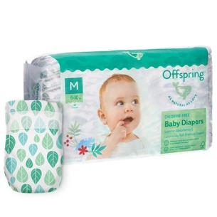 Підгузки Offspring Розмір M (6-10 кг) 42 шт, Листочки (9355465009985) (DP-OI-FAT-M42P-LEA) зображення 1