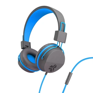 Навушники Jlab JBuddies Studio Kids Wired Graphite/Blue (IEUHJKSTUDIORGRYBLU6) зображення 1