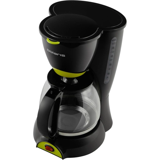 Крапельна кавоварка Polaris PCM 1211 Black/lime - зображення 1