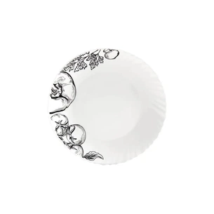 Тарілка Vittora Овочевий Етюд хвиляста Біла обідня 22 см (V-220Vs) зображення 1