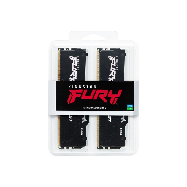 Модуль пам'яті для комп'ютера DDR5 64GB (2x32GB) 5600 MHz FURY Beast RGB Kingston Fury (ex.HyperX) (KF556C40BBAK2-64) - picture 6