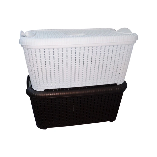 Кошик для зберігання Planet Household Flexi з кришкою білий 32 л (10550) - picture 3