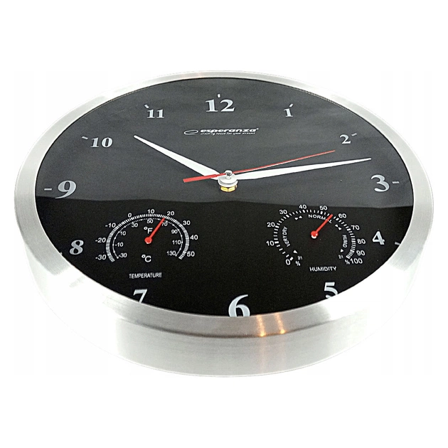 Настінний годинник Esperanza Wall Clock Washington 30 см Black (EHC008K) - picture 3