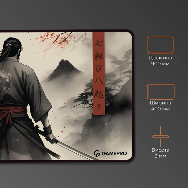 Килимок для мишки GamePro Speed/Control Gray (MP275GS) - picture 4