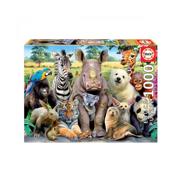 Пазл Educa Animals 1000 елементів (6425186) - зображення 1