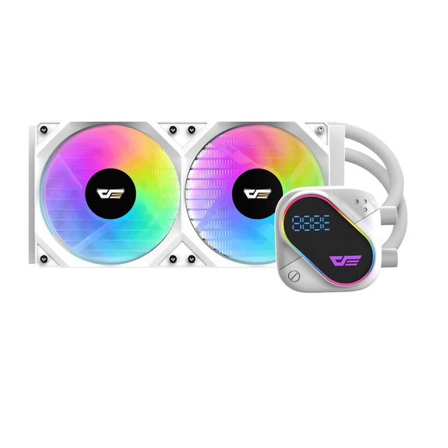 Система рідинного охолодження DARKFLASH DO240 WHITE - зображення 1